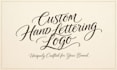 create custom hand lettering calligraphy typography logo