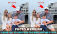 do photo merging, photoshop image editing, face swap, any photo editing