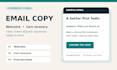 write ecommerce email copy for welcome and abandoned cart sequences