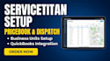 setup servicetitan pricebook, dispatch, business units quickbooks integration