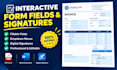 create an interactive fillable pdf form