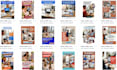 build done for you SEO pinterest pins and auto schedule CSV