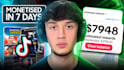 create UK, USA, france and do tiktok accounts monetization with creator reward