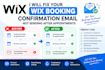 fix your wix booking confirmation email not sending after appointments