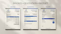 design a professional invoice and editable invoice template
