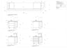 draft reception counter technical drawing, bespoke office furniture cad design