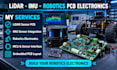 do lidar sensor pcb, imu sensor and embedded robotics electronics design