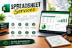 design editable excel, google sheet, budget spreadsheet and invoice template