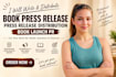 write, distribute book press release, press release distribution, book launch pr