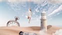 create surreal fight collage animation motion graphics and animated lyric video