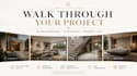create 3d architectural visualization, walkthrough and real estate rendering