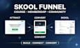 build your skool funnel for courses memberships and communities