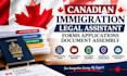 canadian immigration legal assistant forms application documents assembly