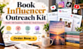 create a professional book influencer outreach kit for authors
