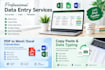 do accurate data entry, copy paste, and PDF conversion