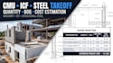 cmu,icf and structural steel quantity takeoff and cost estimation