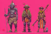 sci fi character illustration or sci fi character