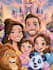 draw cartoon portrait in cartoon illustration
