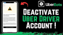 reactivate deactivated uber, amazon flex, uber eat account