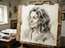 create a traditional freehand portrait drawing