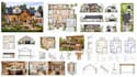 draft 2d floor plan, architectural, construction mep permit drawing, deck patio