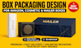 design box packaging, amazon and mailer box design