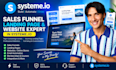 build systeme io sales funnel systeme io landing page systeme io website experts