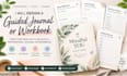 design a guided journal or workbook