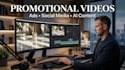 create ai videos, ads and promotional content