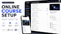 create and setup online course, skool community and lms