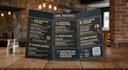 design a modern print and digital menu