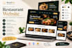 create a responsive HTML CSS js hotel menu website
