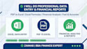 do financial data entry and excel analysis report