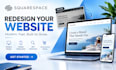 build business service squarespace website design, redesign squarespace website