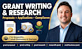 nonprofit, small business grant writing, grant research, application