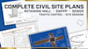 do retaining wall plan swppp sewer plan traffic control site grading plan texas