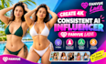 create 4k consistent ai influencer fanvue from scratch ai model, ai character,
