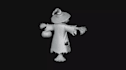 scarecrow statue, candleholder 3dprint,halloween decor ,tabletop miniature model