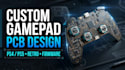 design ps5 ps4 controller pcb, retro gamepad and embedded firmware