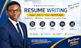 write a professional resume and professional CV