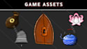 design 2d game UI, hud and icons