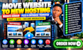 move website to new hosting migrate domain website files database transfer