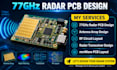 design 77ghz radar pcb, antenna array, transceiver and rf circuit layout