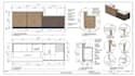 create office, hotel, restaurant reception desk and counter millwork drawing