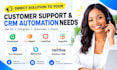 setup freshdask liveagent livechat appypie text request bitrix24 nextiva CRM