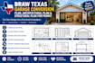 draw texas garage conversion plan, architectural plan structural plan for permit