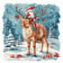 design a custom flat style christmas illustration