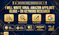 write seo amazon affiliate blogs and reviews