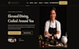 design redesign squarespace private chef holiday dinner booking website