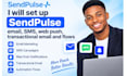set up sendpulse email, SMS, web push, transactional email and flows